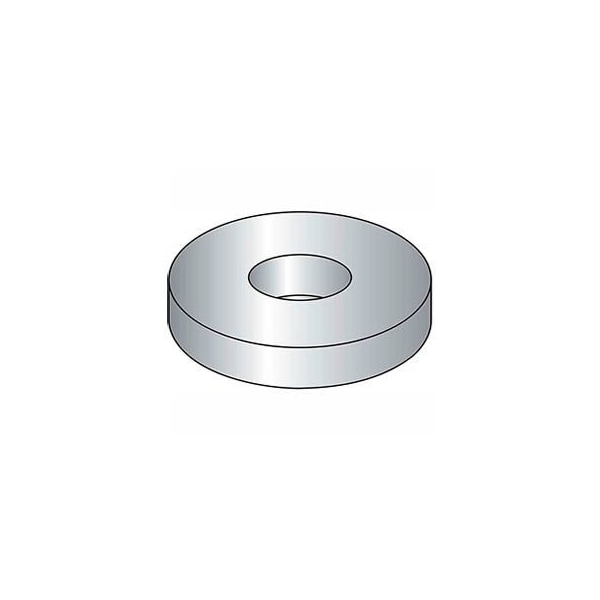 Titan Fasteners 1/2in Flat Washer - USS - 9/16in I.D. - .086/.132in Thick - Steel - Zinc - Grade 2 - Pkg of 100 CCR08 - main
